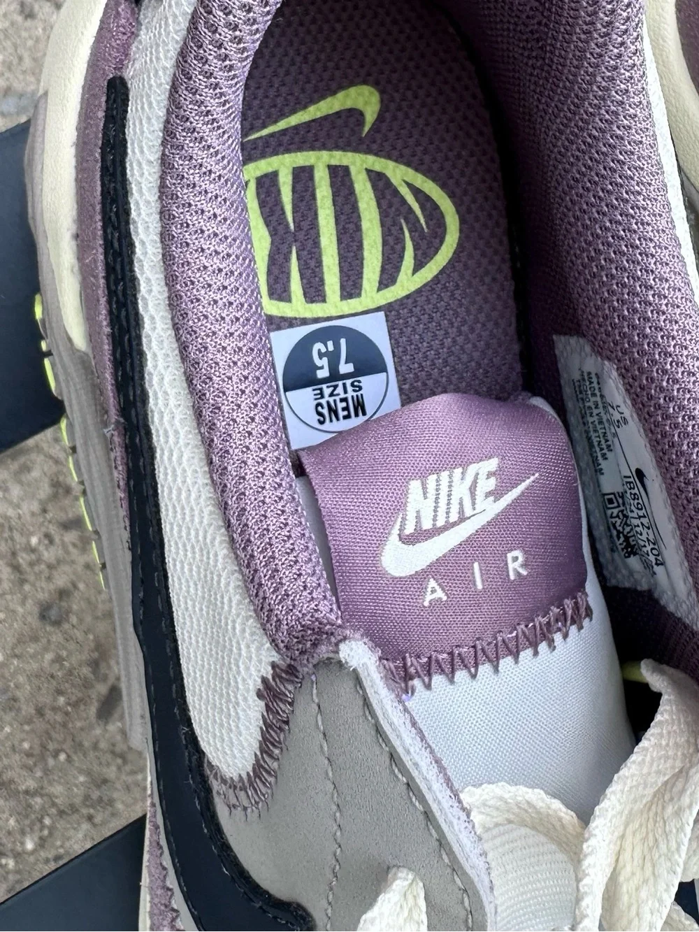 Nike Lavender and Cream Retro Runner Sneakers